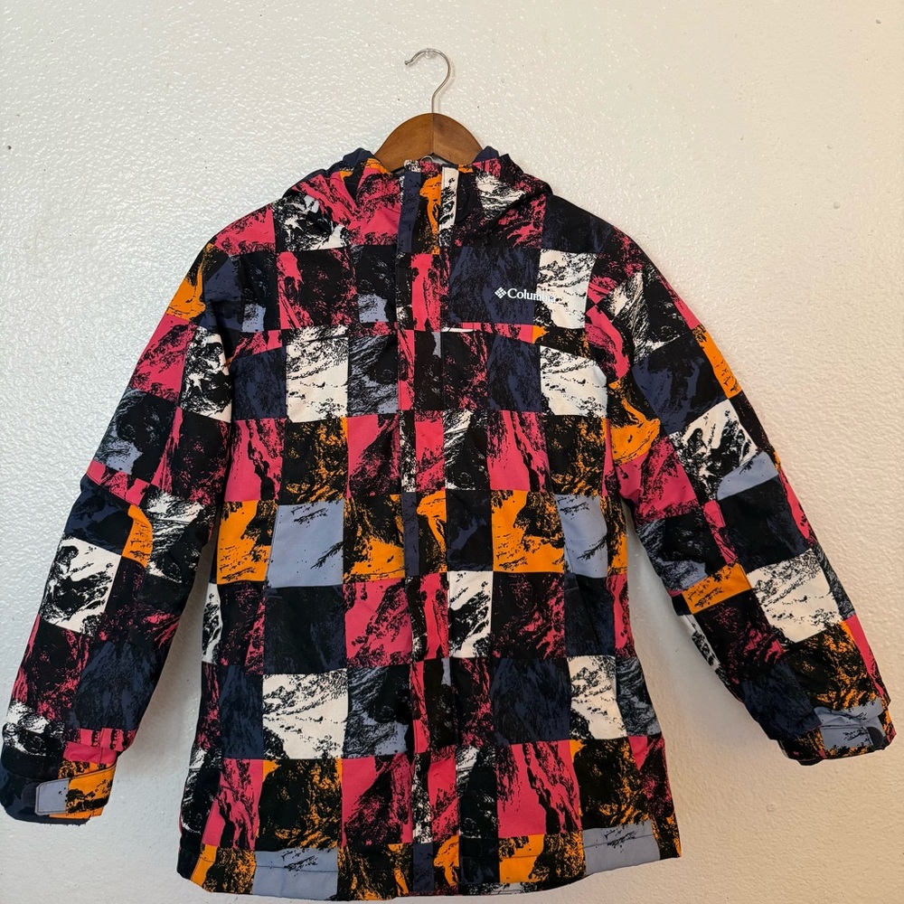 Columbia Interchange Jacket with Dotted Pattern doble jacket size L 14/16 Girls